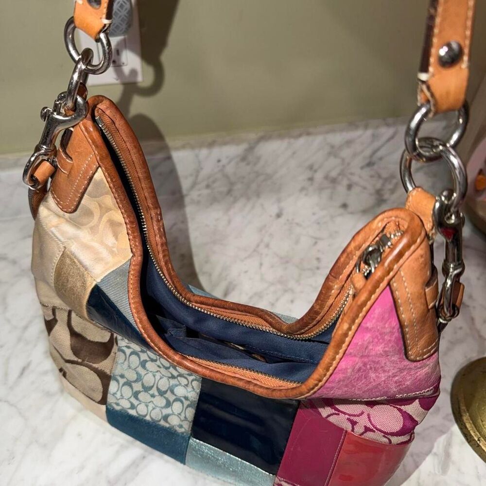 Rare Vintage Coach Patchwork Archive Hobo Shoulder Ba… - Gem